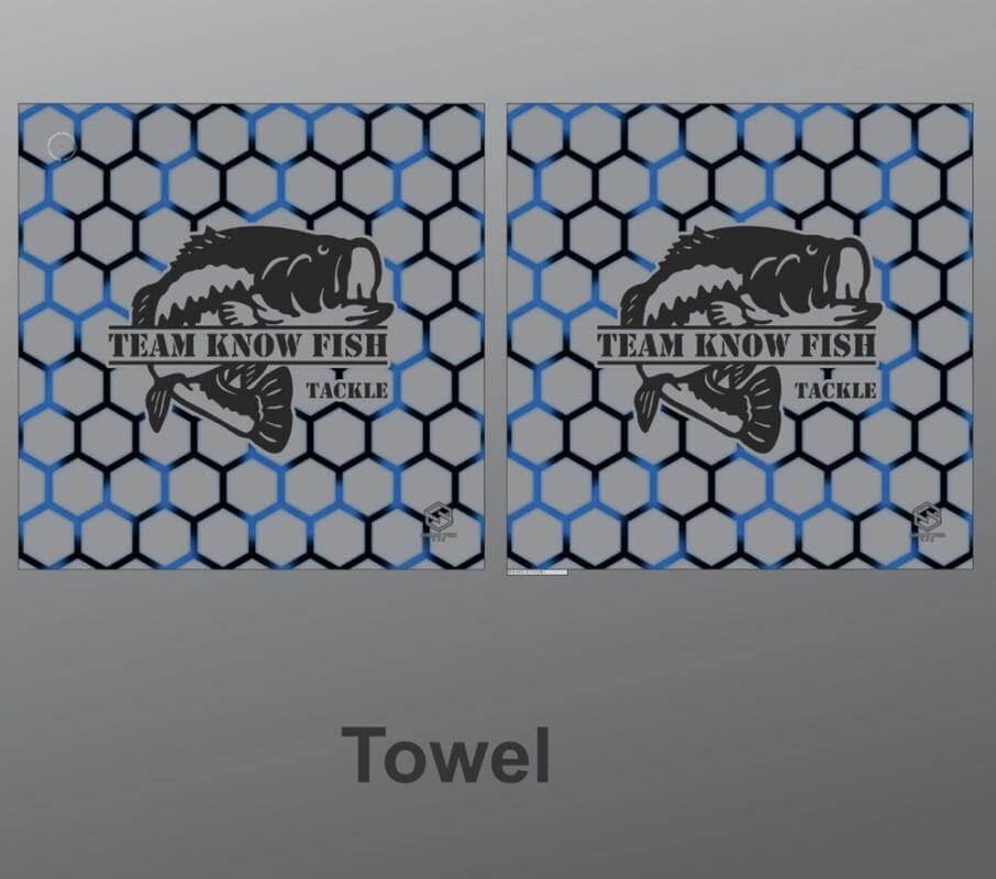 16x16 Microfiber Towels with carabiner - Teamknowfish Tackle