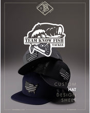 Load image into Gallery viewer, Performance 3D PVC Hat - Teamknowfish Tackle
