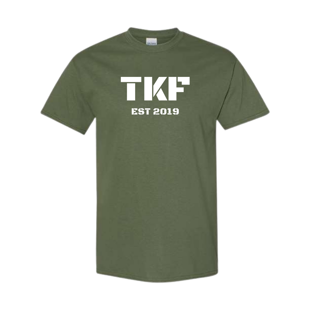 Military Green White TKF Logo - Teamknowfish Tackle