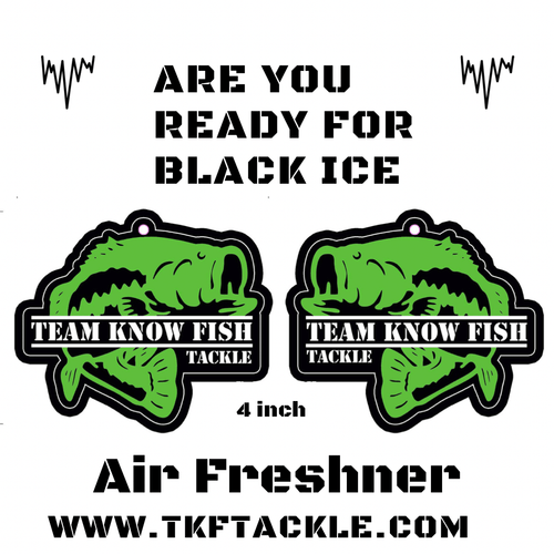 Teamknowfish Tackle Logo Black Ice Air Freshner - Teamknowfish Tackle