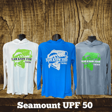 Load image into Gallery viewer, MEN’S SEAMOUNT WICKED DRY &amp; COOL FISHING HOODIE UPF 50 - Teamknowfish Tackle
